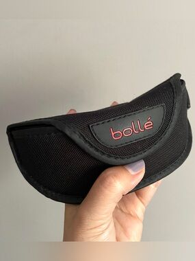 Vintage Bolle Black Sunglasses Glasses Case